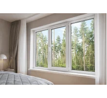 Металлопластиковое окно REHAU EURO 70 трёхстворчатое с поворотно-откидной створкой 1900 x 1100 мм