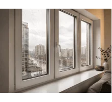 Металлопластиковое окно WDS 5S трёхстворчатое с поворотно-откидной створкой 2100 x 1500 мм