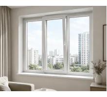 Металопластикове вікно WDS 7S трьохстулкове з поворотно-відкидною стулкою 1900 x 1300 мм