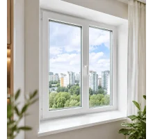 Металлопластиковое окно WDS 5S двустворчатое с поворотно-откидной створкой 1300 x 800 мм