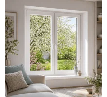 Металлопластиковое окно REHAU EURO 70 двустворчатое с поворотно-откидной створкой 1100 x 1600 мм