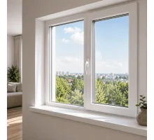 Металлопластиковое окно VEKA Softline 76 с поворотно-откидной створкой 1500 × 1400 мм