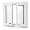 Металопластикове вікно VEKA Softline 76 з поворотно-відкидною стулкою 1300 × 1000 мм