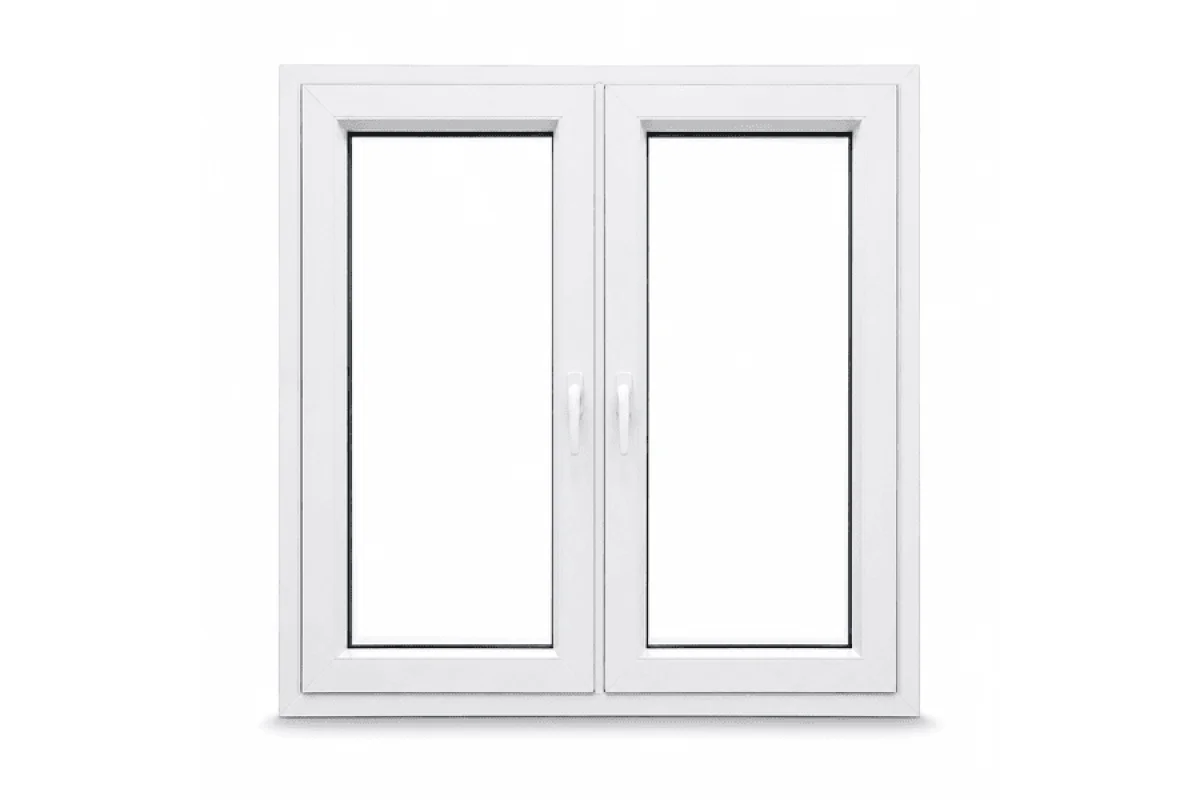 Металлопластиковое окно VEKA Softline двустворчатое с поворотно-откидной створкой 1000 x 1600 мм