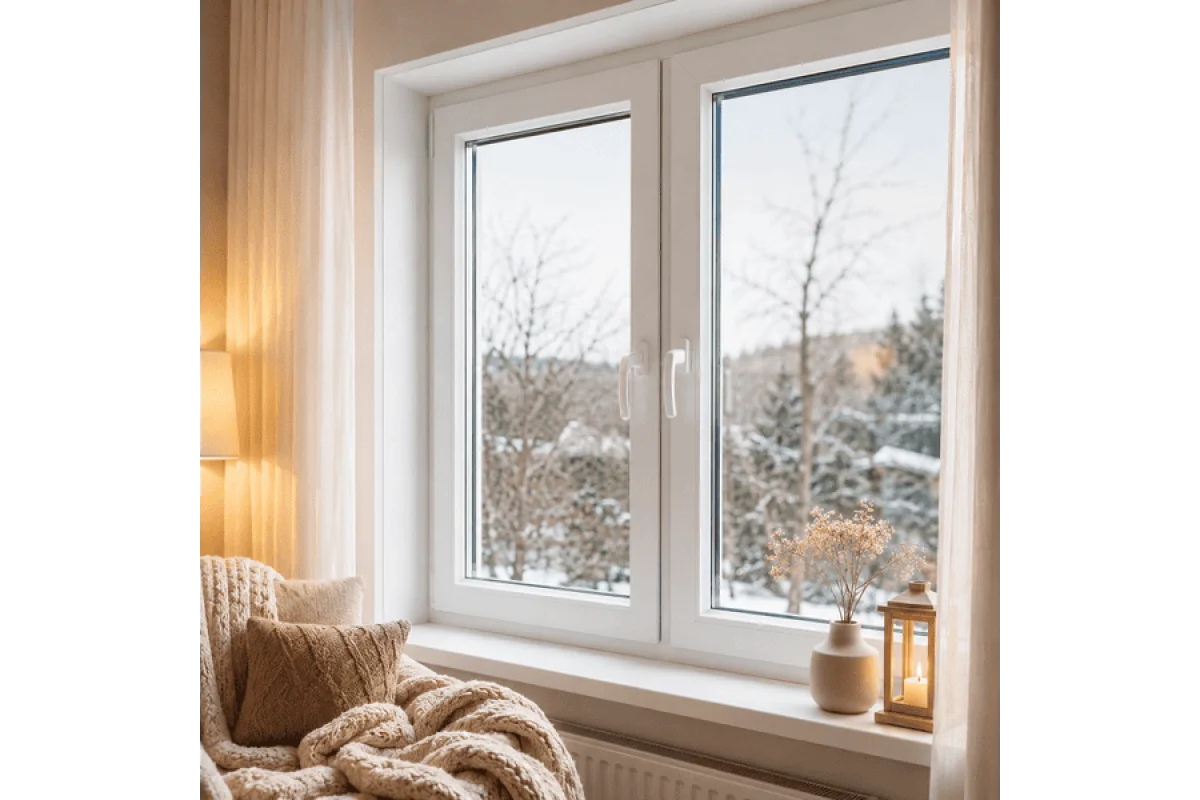 Металопластикове вікно VEKA Softline 76 з поворотно-відкидною стулкою 1300 × 1000 мм