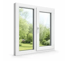 Металлопластиковое окно REHAU EURO 60 двустворчатое с поворотно-откидной створкой 1000 x 1600 мм