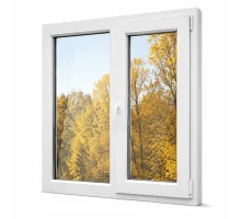 Металлопластиковое окно WDS 6S двустворчатое с поворотно-откидной створкой 1000 x 1200 мм