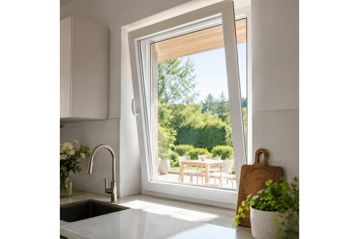 Металлопластиковое окно  VEKA Softline 82 поворотно-откидное 1100 x 1500 мм