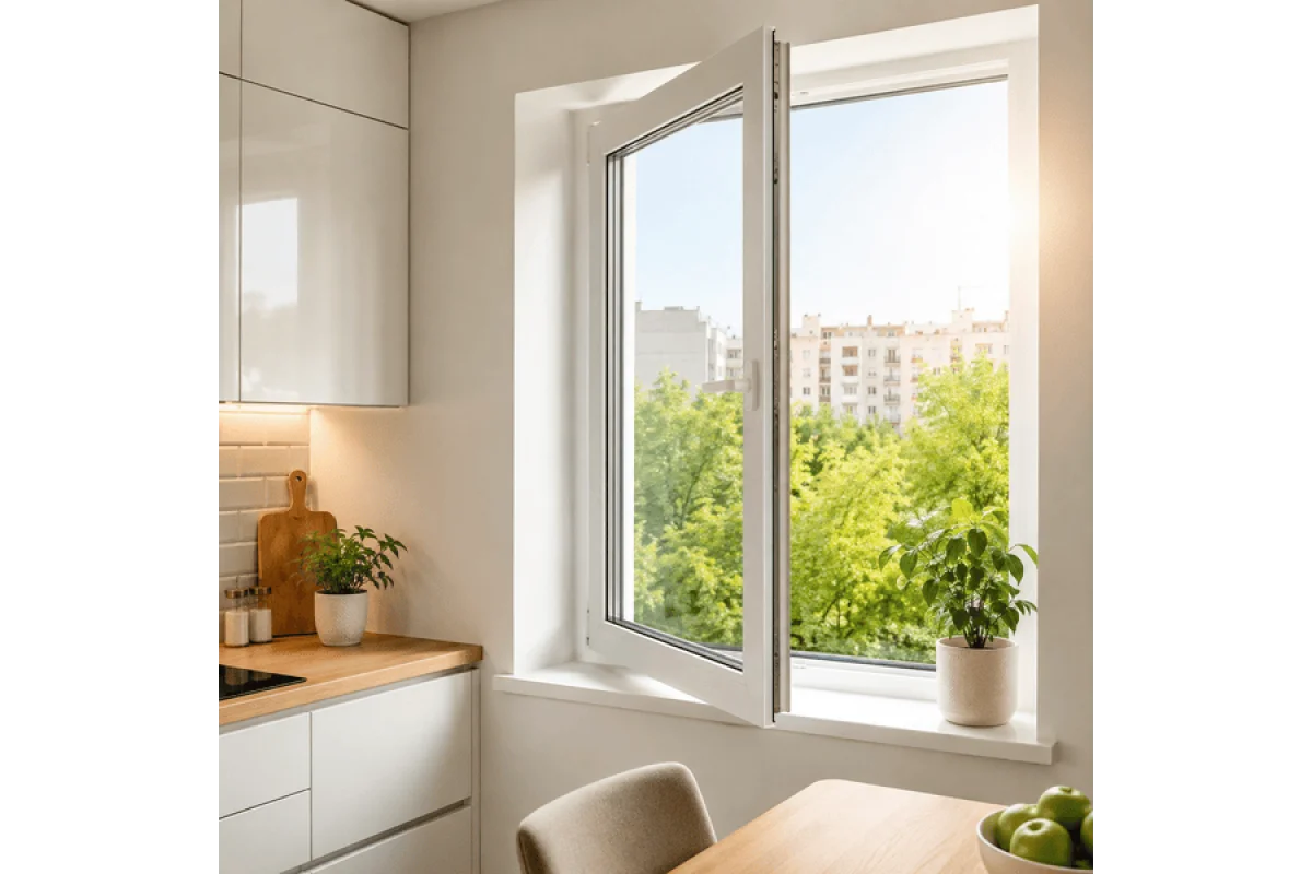 Металопластикове вікно VEKA Softline 76 поворотно-відкидне 1400 × 1000 мм