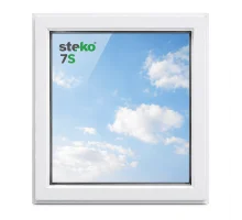 Металопластикове вікно Steko 7S одностулкове глухе 1400 x 900 мм