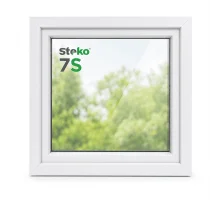Металопластикове вікно Steko 7S одностулкове глухе 1400 x 1000 мм
