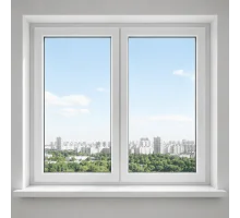 Металопластикове вікно Steko IDEAL 4000 двостулкове глухе 1600 x 1500 мм