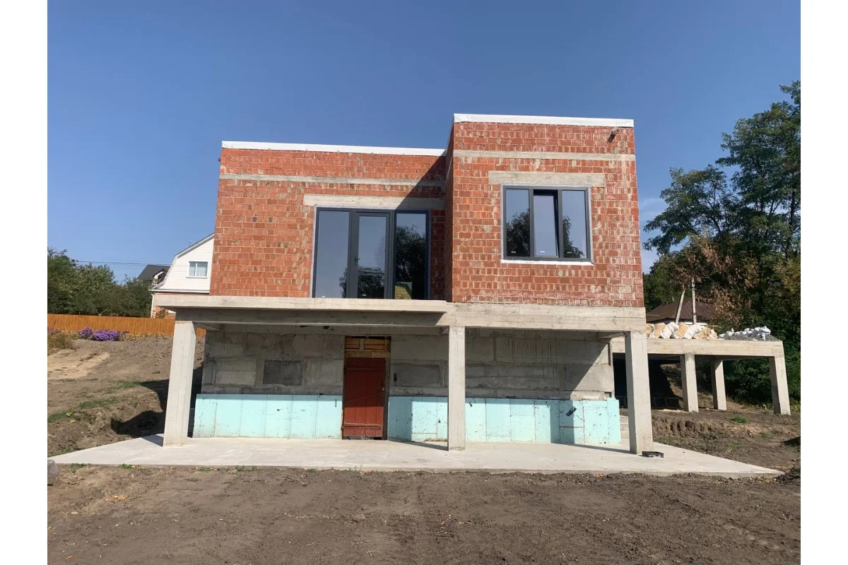 Металопластикове вікно антрацит ламіноване REHAU EURO 60 одностулкове глухе 900 × 1400 мм