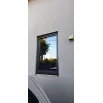 Металопластикове вікно антрацит ламіноване REHAU EURO 60 одностулкове глухе 900 × 1400 мм