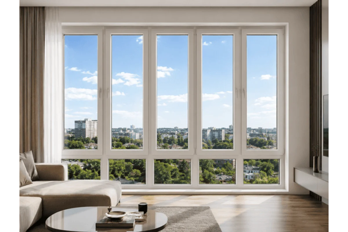 Панорамные металлопластиковые окна REHAU EURO 70 3600 x 2200 мм