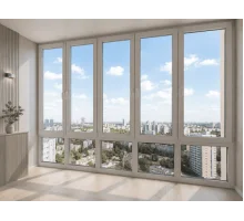 Панорамні металопластикові вікна VEKA Softline 76 3400 x 2400 мм