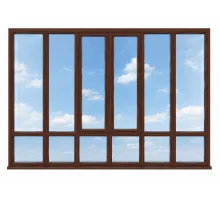 Панорамні металопластикові вікна VEKA Softline 76 4300 x 2100 мм ламіновані