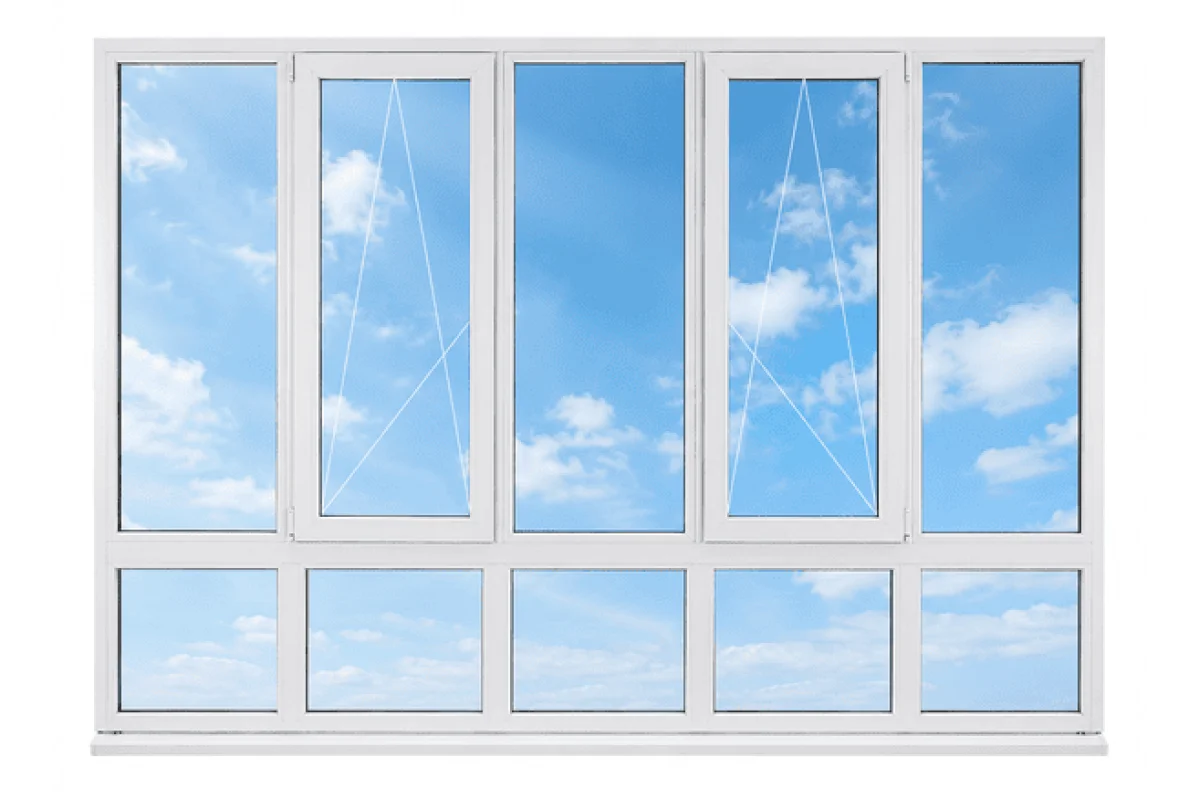 Панорамні металопластикові вікна VEKA Softline 76 4100 x 2400 мм