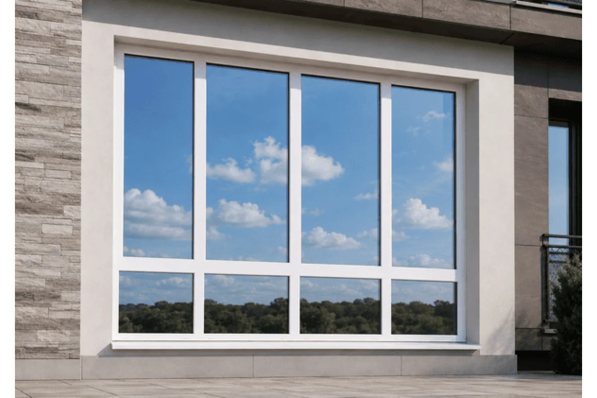 Панорамные металлопластиковые окна REHAU EURO 70 2400 x 2300 мм