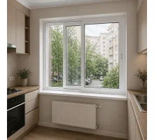 Раздвижное металлопластиковое окно WDS SL 60 1300 x 1300 мм 