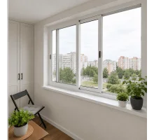 Раздвижное металлопластиковое окно WDS SL 76 1600 x 1200 мм 