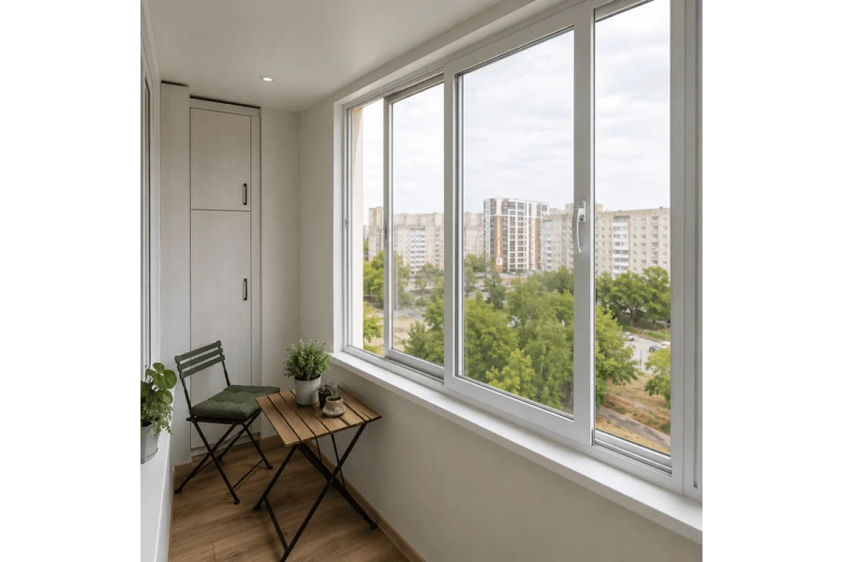 Раздвижное металлопластиковое окно WDS SL 76 1500 x 1200 мм