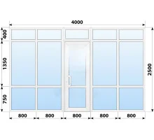 Тепла пластикова вхідна група 4000x2500 мм