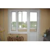 Балконний блок WDS 6S з глухим вікном і поворотно-відкидними дверима 2300 x 2100 мм