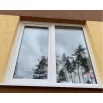 Металлопластиковые окна Epsilon Basic двустворчатое с поворотно-откидной створкой 1400 x 1400 мм