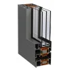 Алюминиевые двери Alulight W76 тройные 3000 x 3000 мм