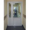 Металлопластиковые двери Aluplast Ideal 7000 MD полуторные с поворотно-откидной створкой 1200 x 2200 мм