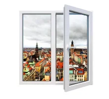 Металопластикове вікно Aluplast Ideal 2000 двостулкове з поворотно-відкидною стулкою 1000 x 1600 мм