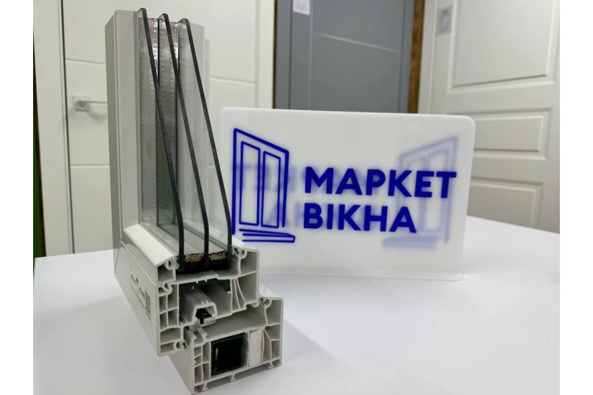 Металлопластиковые окна Aluplast Ideal 7000 MD одностворчатое глухое 600 x 900 мм