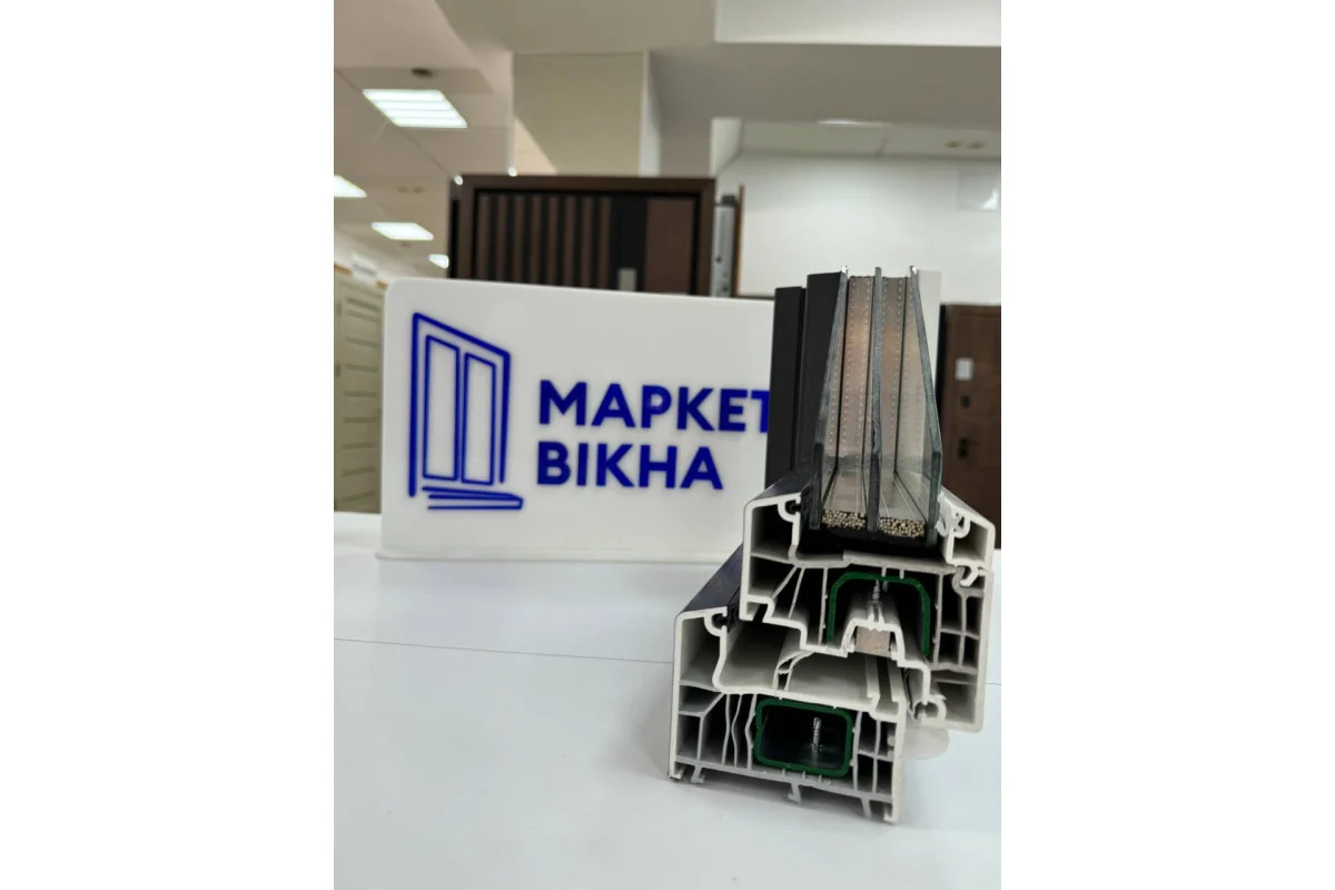 Металлопластиковые окна Aluplast Ideal 7000 MD одностворчатое глухое 600 x 900 мм