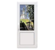Металлопластиковые двери Decco V60 поворотно-откидные 800 x 2000 мм