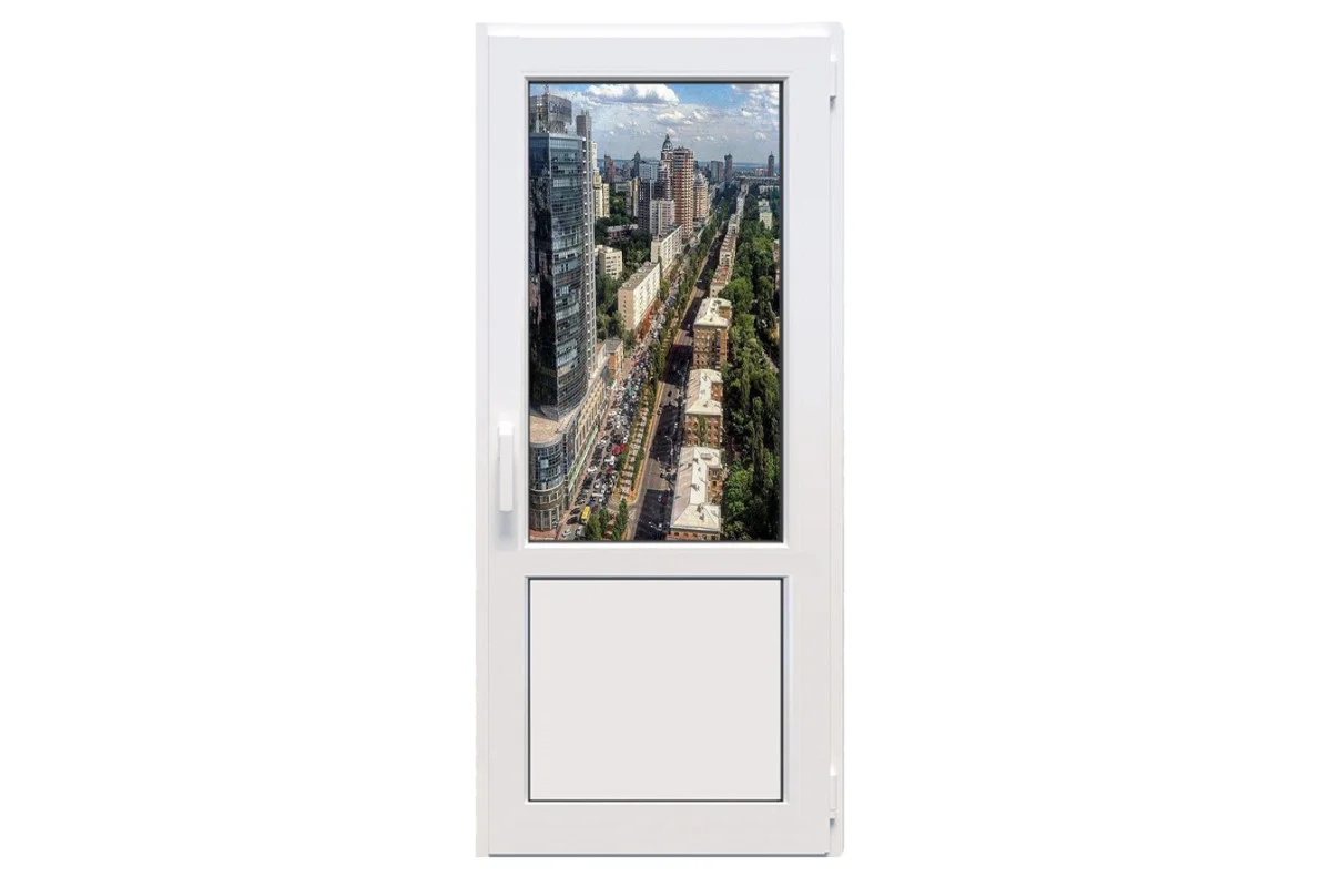 Металлопластиковые двери Epsilon Comfort поворотно-откидные 800 x 2200 мм