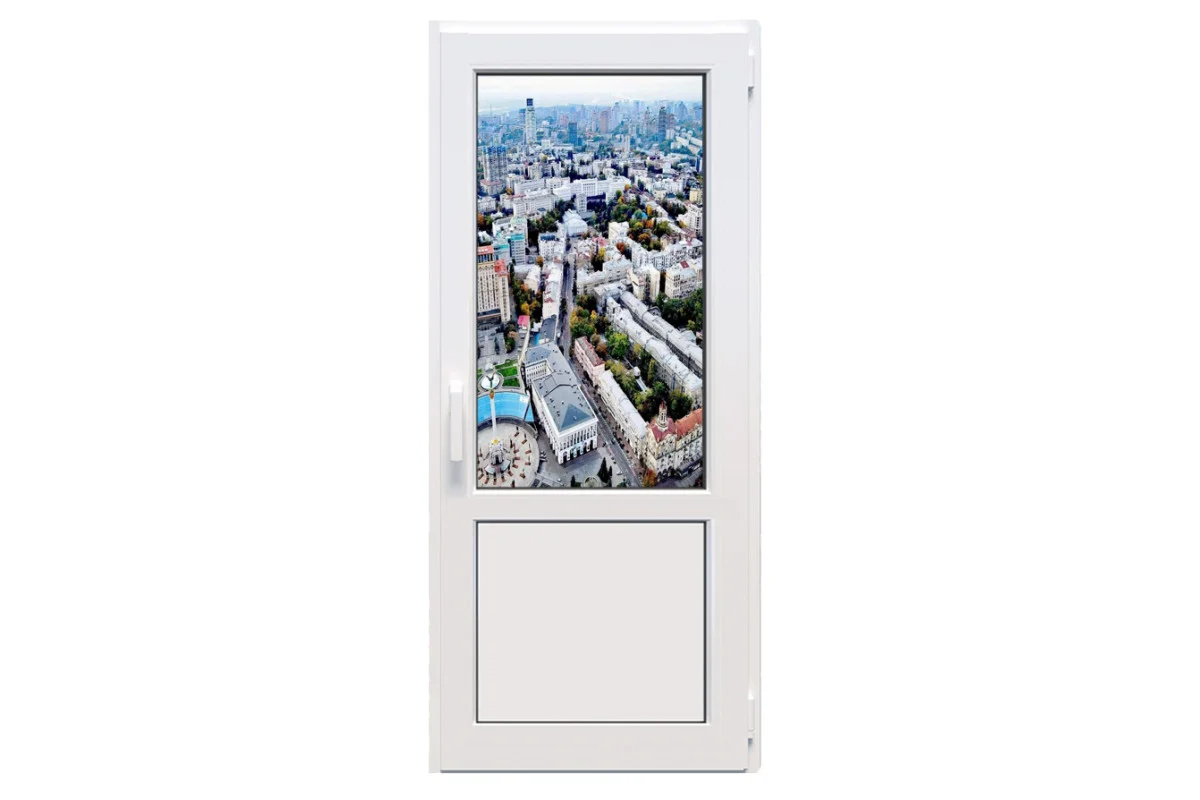 Металлопластиковые двери Epsilon Optima поворотно-откидные 800 x 2200 мм