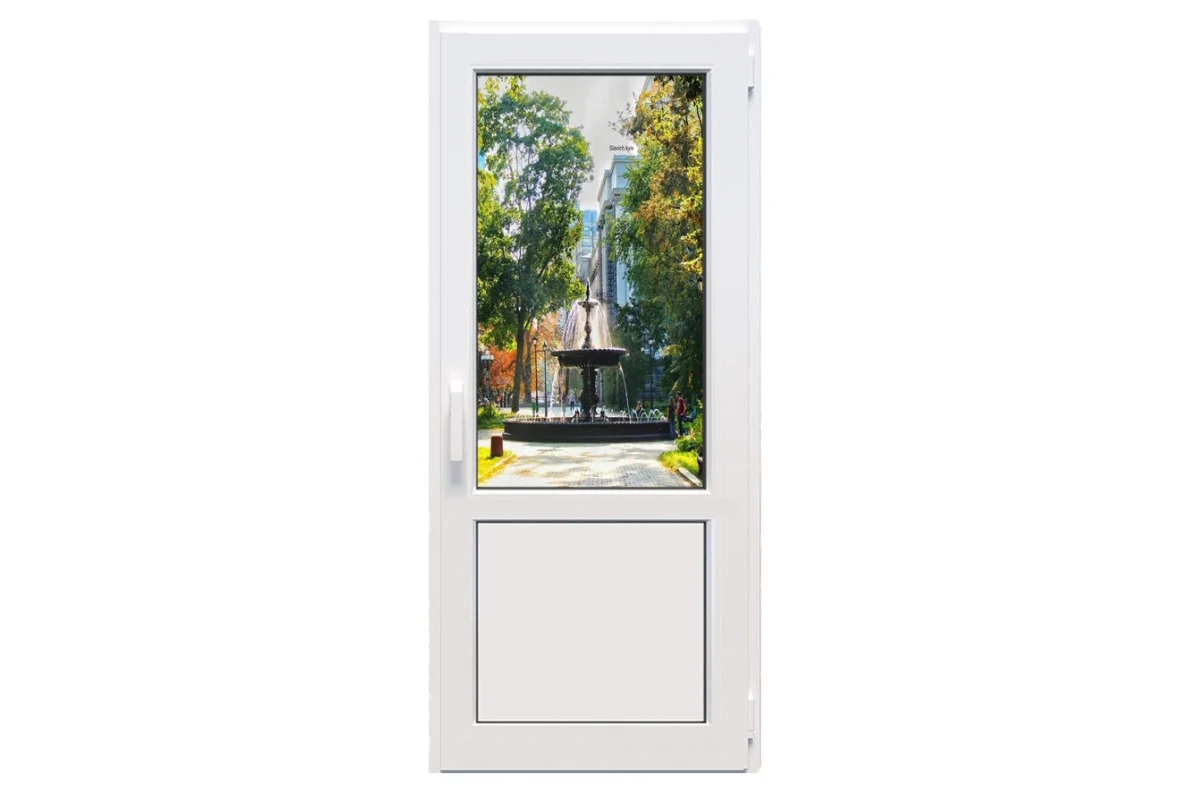 Металлопластиковые двери Glasso 7S поворотно-откидные 700 x 2000 мм