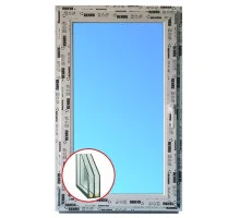 Металлопластиковые окна REHAU EURO 60 поворотное 600 x 700 мм