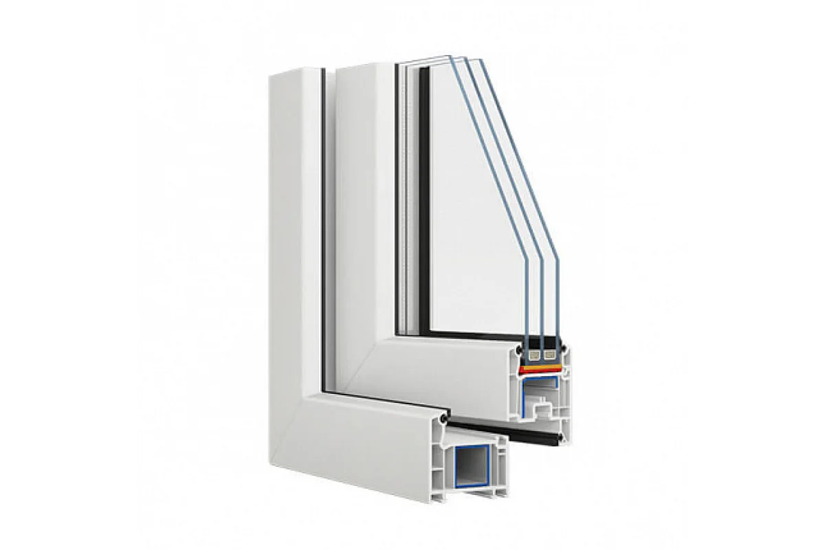 Металлопластиковые окна VEKA Softline глухое 1100 x 900 мм
