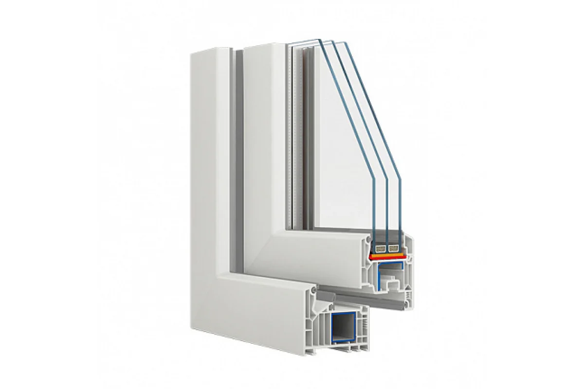 Металлопластиковые окна VEKA Softline 82 глухое 500 x 700 мм