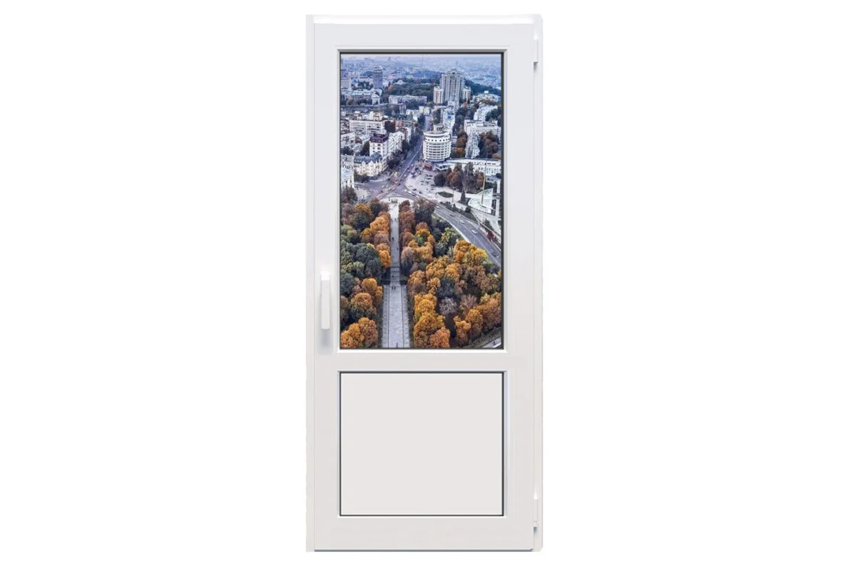 Металопластикові двері Viknaland 85Pro поворотно-відкидне 800 x 2100 мм