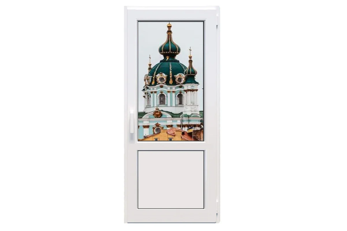 Металлопластиковые двери Viknaland B58-5K поворотно-откидные 800 x 2200 мм