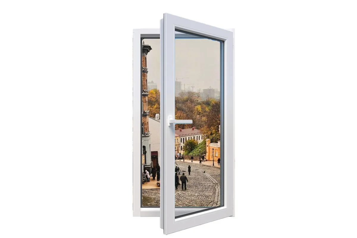 Металопластикове вікно Viknaroff Fenster 500 одностулкове поворотно-відкидне 1000 x 1200 мм