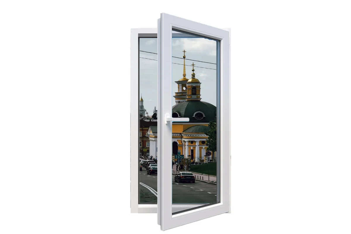 Металлопластиковые окна Viknaroff MegaLine 600 одностворчатое поворотное 700 x 1200 мм