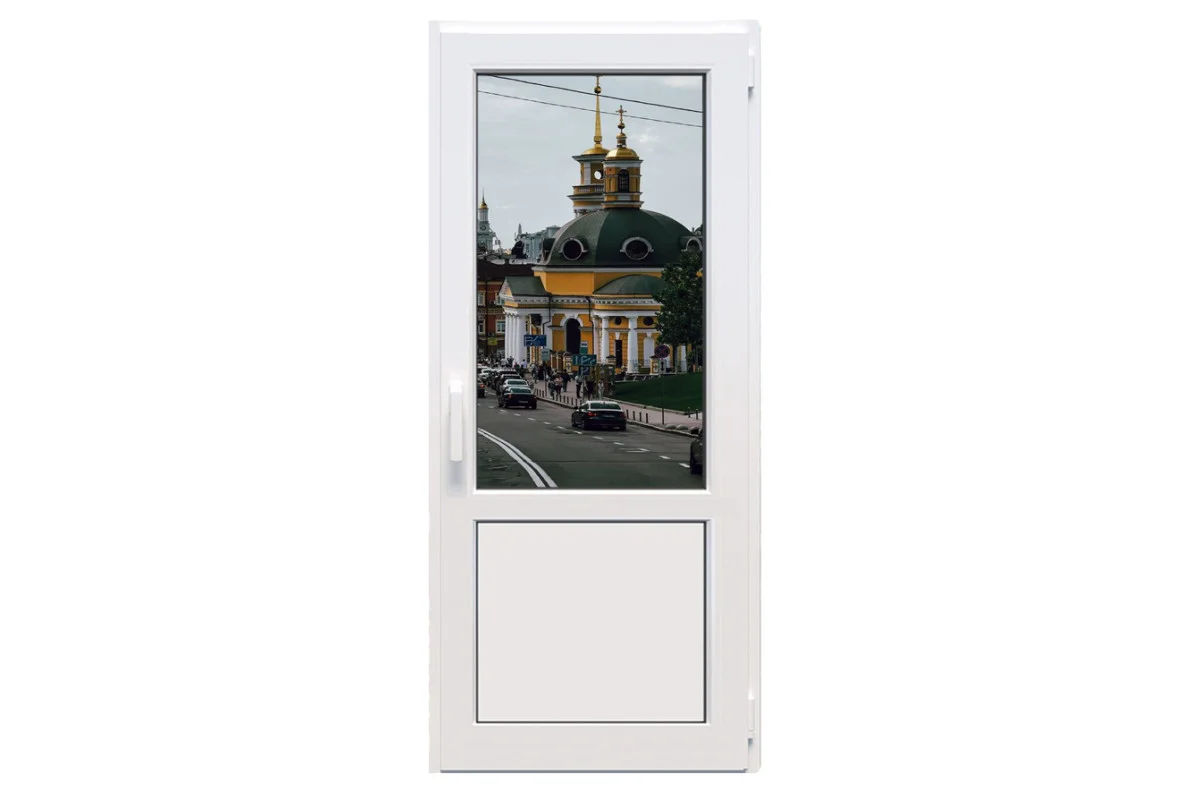 Металлопластиковые двери Viknaroff MegaLine 600 поворотно-откидные 800 x 2200 мм