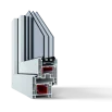 Металлопластиковые окна Viknaroff Fenster 500 одностворчатое глухое 500 x 700 мм