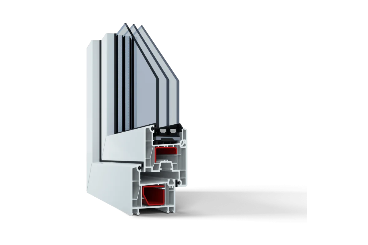 Металлопластиковые окна Viknaroff Fenster 500 одностворчатое глухое 500 x 700 мм