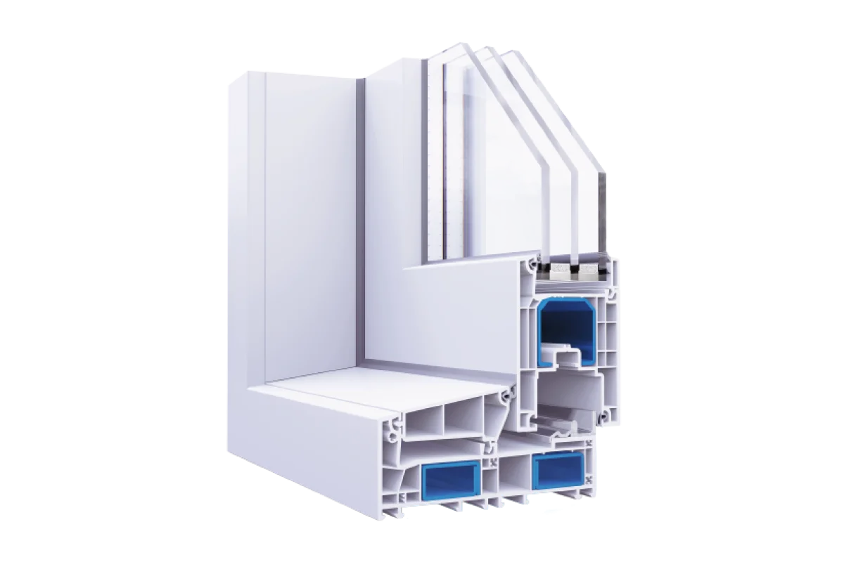 Раздвижное металлопластиковое окно WDS SL 76 1700 x 1200 мм
