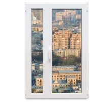 Металлопластиковые двери WDS 7S полуторные с поворотно-откидной створкой 1200 x 2000 мм
